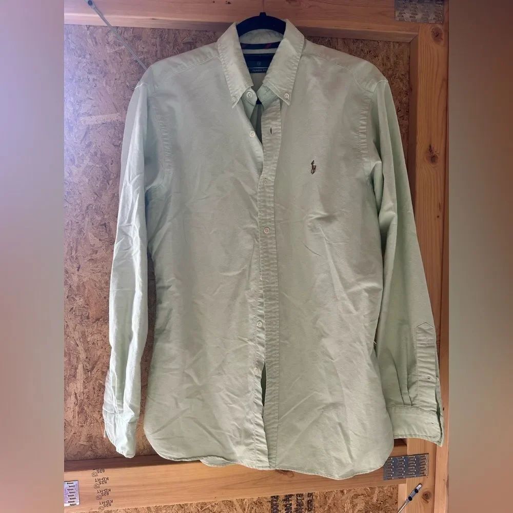 Ralph Lauren Men's Light Green Button Down Shirt